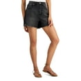 thumbnail image 2 of INC International Concepts Womens Crochet Trim Raw Hem Denim Shorts Washed Black 12, 2 of 3