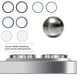 thumbnail image 2 of GINTBN - Portabrochas de maquillaje con tapa giratoria de 360°, transparente, resistente al polvo, organizador de maquillaje, bonito organizador para tocador y encimera de baño, portacepil, 2 of 7