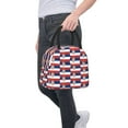 thumbnail image 7 of Lunch Tote Bag Serbian Flag Trendy Lightweight Reusable Stylish Bento Box for Adult Black, 7 of 7