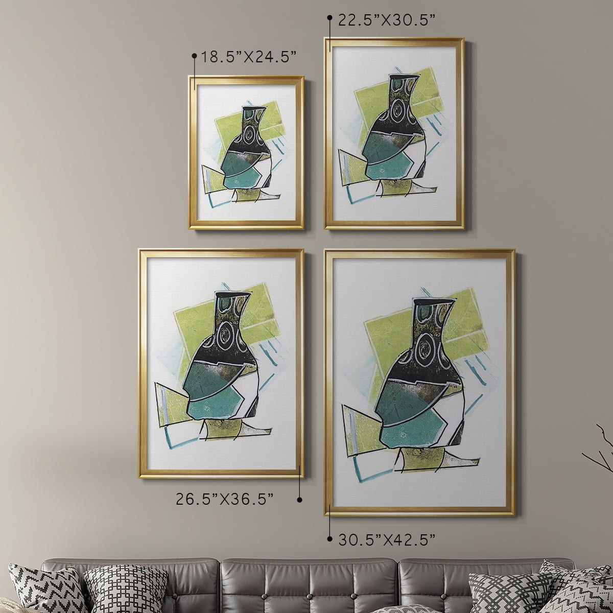 Jubilee Jugs II Premium Framed Print, in Gold, Black, or Silver - Ready to Hang
