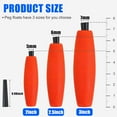 thumbnail image 3 of Peg Floats Fishing Bobbers Foam Fishing Floats Slip Bobbers for Fishing Cigar Corks Fishing Bobber with Pipe Plug Catfish Floats for Freshwater Saltwater Fishing 40pcs, 3 of 7