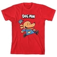 thumbnail image 6 of Dog Man Running Youth Red Crew Neck Short Sleeve T-shirt-Medium, 6 of 7