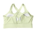 thumbnail image 5 of Mrat Push up Bra High Impact Sports Bras for Women, Racerback Running Bra Workout Cropped Tank Tops Longline Sports Bra Push up Ladies Sports Bras Multipack S-251 Green XL, 5 of 5