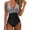 Black 2, variant on Joernso Women Monokini Halter Sleeveless One-piece Swimsuit Patchwork Color Backless Tummy Control High Waisted Bathing Suit