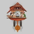 thumbnail image 3 of jifeng Antique Wall Clock Vintage Wooden Clock Home Decor Gift G G, 3 of 9