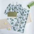 thumbnail image 2 of 2026 Girls Swimsuit 4 Piece Tropical Tree Print Coverup Pants Set Boho Summer Kids Bathing Suit Size 10-11 Years, 2 of 8