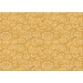 thumbnail image 1 of Ahgly Company Machine Washable Indoor Rectangle Transitional Chrome Gold Yellow Area Rugs, 5' x 7', 1 of 7