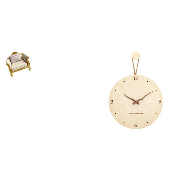 sofá de casa de muñecas,Muebles de casa de muñecas,modelo de sofá de casa de muñecas,decoración,Accesorios para casa de muñecas,sofá,miniaturas,juguetes,Reloj de pared,Reloj de pared