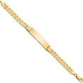 thumbnail image 2 of 14K Yellow Gold Curb Link Id Bracelet (7 X 9) Made In United States lid65-7, 2 of 5