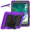 thumbnail image 6 of FJLBDE Case for iPad 6th / 5th Gen (2018 2017) / iPad Air 2/iPad Pro 9.7 inch, Rugged Shockproof Tablet Cases Cover with Kickstand Shoulder Strap, Purple, 6 of 7