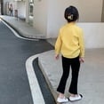 thumbnail image 5 of Esaierr Girls Spring Autumn Bell Bottom for Kids Baby 1- 10Y Toddler Flare Pants Cross High Waisted Flare Pants Solid Color Flare Leggings Bootcut Pants, 5 of 7