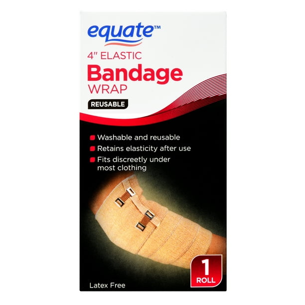 Equate 4" Elastic Bandage Wrap Reusable, 1 Roll