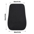 thumbnail image 2 of Universal Linen Seat Cushion Set Breathable Mesh Grid Design Three Piece Mat for Enhanced Year Round Driving Comfort, 2 of 5