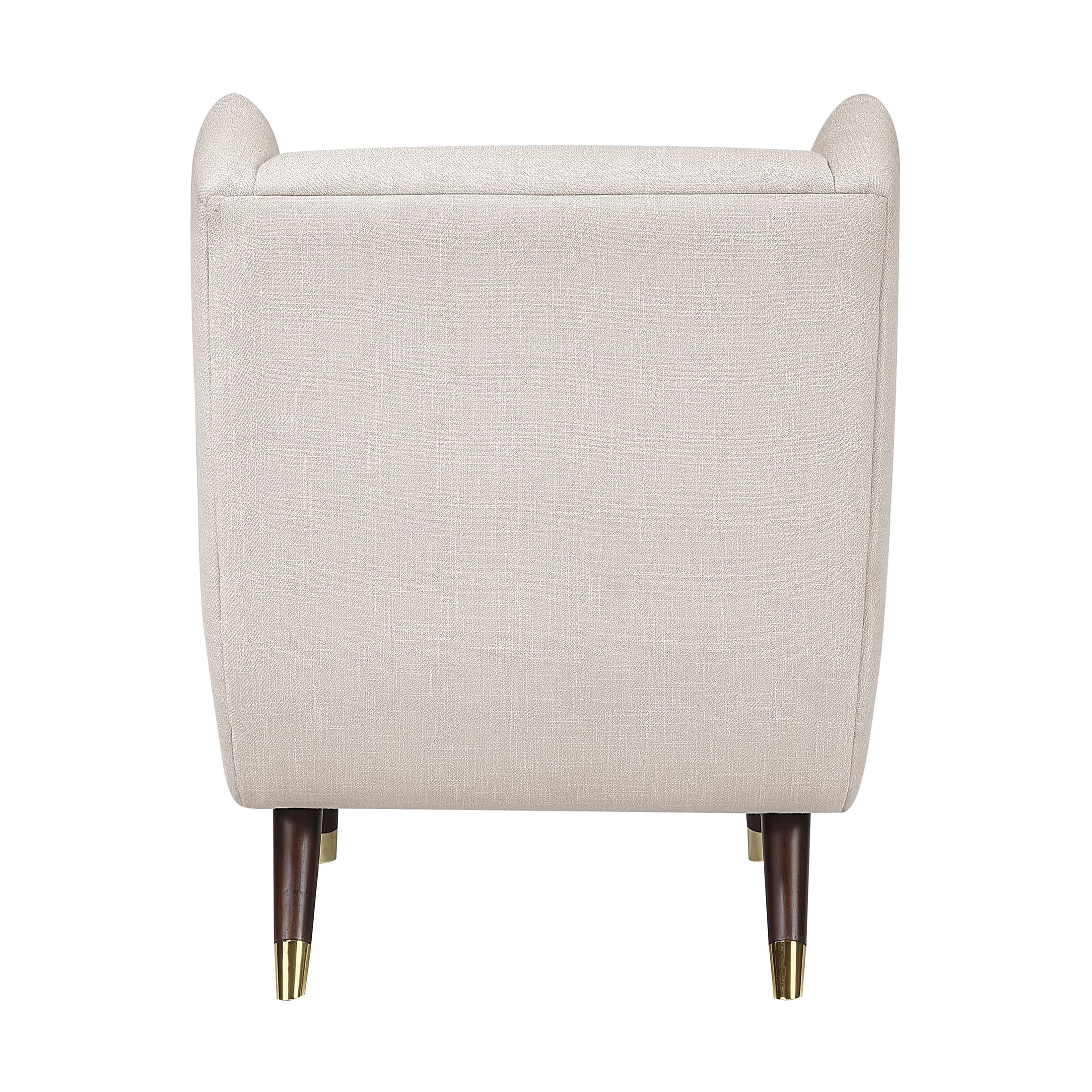 OakvillePark Calista Textured Fabric Wingback Accent Chair, Beige