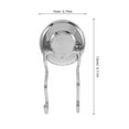 thumbnail image 2 of FRCOLOR Stainless Steel Suction Cup Hooks Heavy Duty 2 Prong Vacuum Hooks for Secure Hanging in Bathroom, Kitchen, and Living Room, 2 of 8