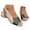 Green, variant on Mostsola Womens Sandals Peep Toe Heels Slingback Heeled Sandals Retro Casual Slip on Shoes Pumps