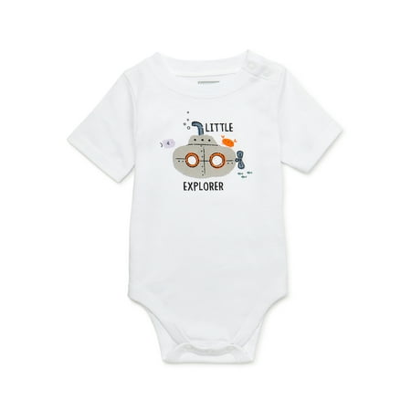 

Garanimals Baby Boy Short Sleeve Graphic Bodysuit Sizes 0-24 Months