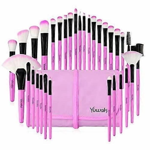 Makeup Brush Set, 32 Pcs Make up Brushes Professional Face Eye Shadow Foundation Blush Lip Makeup Brushes Powder Cosmetics Blending Brush Tool with th