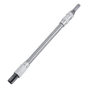 Support de visseuse flexible 7.87in Hex Shank pour les espaces serrés avec 6.35mm Jarret de 1/4" pour tournevis électriques et perceuses sans fil