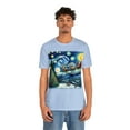 thumbnail image 4 of Santa in Van Gogh's Starry Night Christmas-Unisex Jersey Short Sleeve Tee, 4 of 4