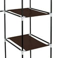 thumbnail image 6 of 67" Portable Clothes Closet Wardrobe with Non-woven Fabric and Hanging Rod Quick and Easy to Assemble Dark Brown, 6 of 9