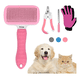thumbnail image 2 of Cepillo  Bloosom Peine Para Perro Gato Mascotas Quitar Exceso De Pelo Rosa, 2 of 4