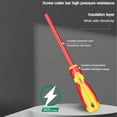 thumbnail image 6 of Electrician's Professional Maintenance Tools Insulated Screwdriver Slotted Cross Screwdrivers Phillips Flat Driver Hand Tools (Slotted 6 150mm), 6 of 7