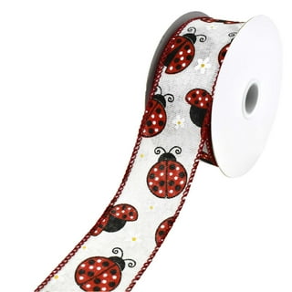 Ladybug 1 Inch Grosgrain Ribbon 1 yard – Boxer Craft House