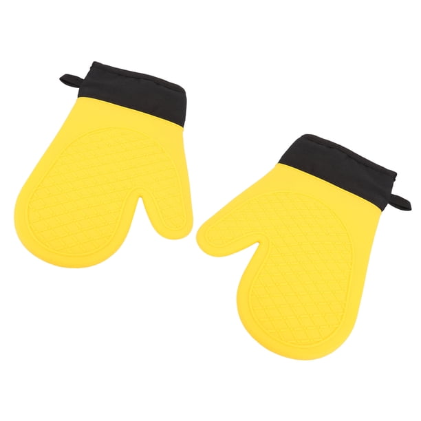 Guantes Para Horno, Guantes De Cocina Resistentes Al Calor, Fáciles De Limpiar, De Silicona, Cómodos De Llevar, 2 Piezas Para Cocinar Panadería
