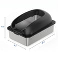 thumbnail image 2 of Alvantor XL Enclosed Stainless Steel Cat Litter Box with Lid and High Sides, Includes Litter Mat & Scoop, 2 of 7