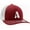 Burgundy White White, variant on Baseball Trucker Hat 3D Capital Alphabet Letters Structured Mid Profile Cap, Red White Hat, White Letter K