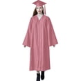 thumbnail image 3 of Feancey Doctoral Cap and Gown for PhD Graduates Faculty Common Fit Unisex Matte Plus Size Gowns Tassel Hat Birthday Gift Pink 3XL, 3 of 5