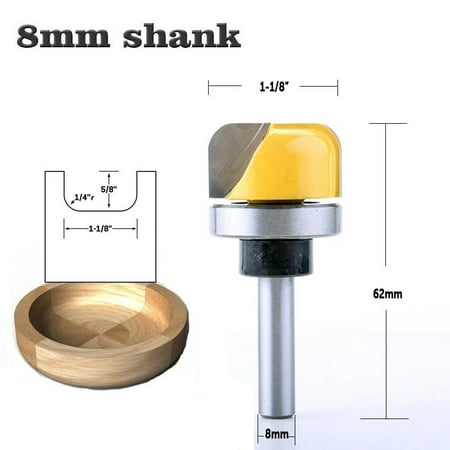 

8mm Shank Bowl & Tray Template Router Bit Wood Cutting Tool woodworking
