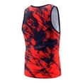 thumbnail image 4 of Outfmvch tank top for men Summer Printed Fashion Casual Sports Beach Sleeveless Tank womens tops Red, 4 of 5