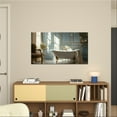 thumbnail image 2 of French Vintage Bathing Room- French-Style Blue Wall with Gold Decorations and Bathtub Scene (16"x24" customizable) by Genie's Poems - Print Wall Art Work Home Decor, 2 of 3