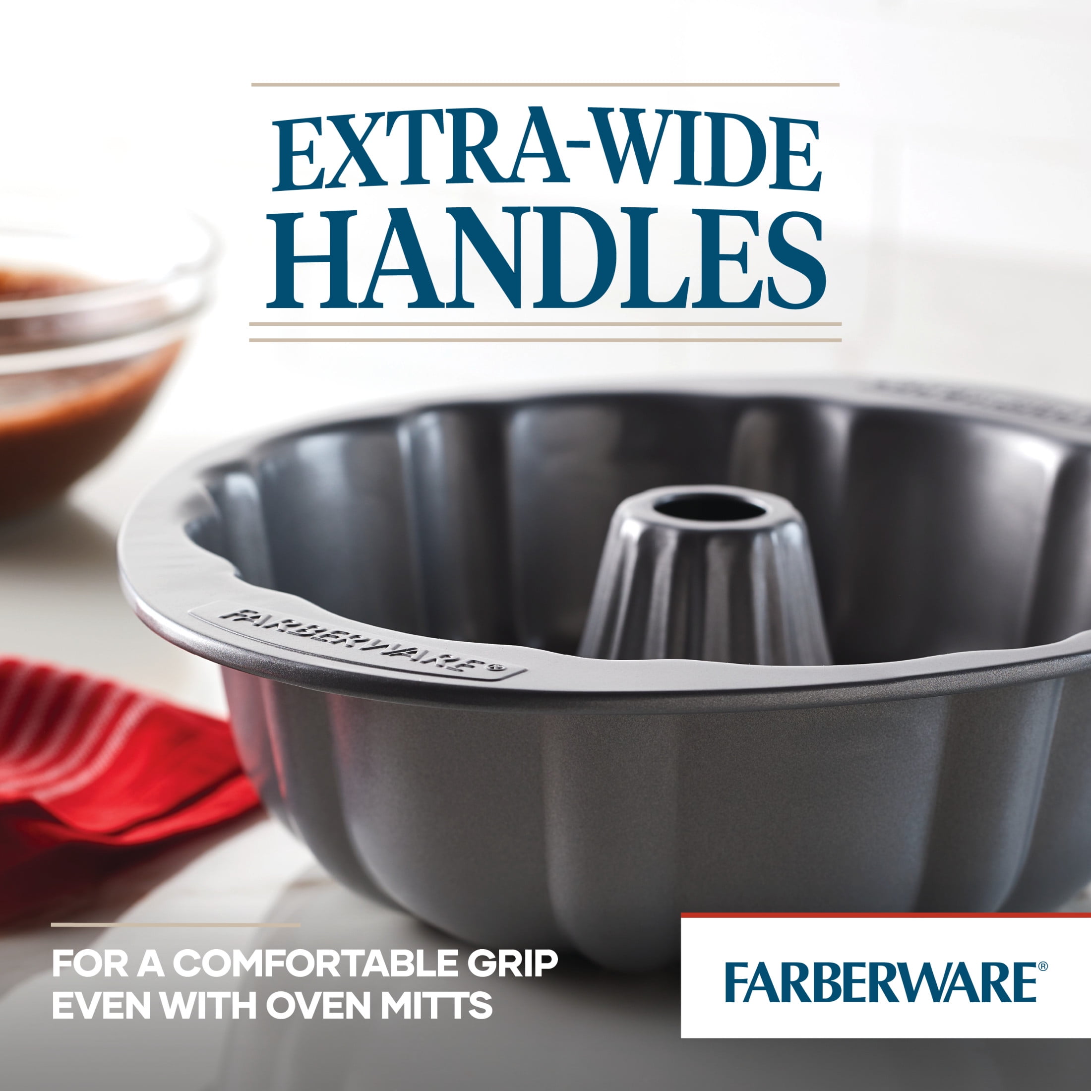 Farberware Bakeware Nonstick Fluted Mold, Cupcake, Muffin, And