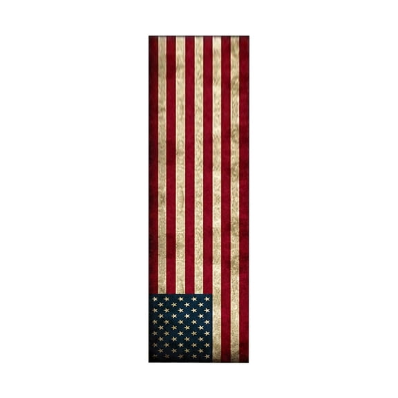 Memorial Day Saving!4th of July Decorations, Patriotic Welcome Doormat Retros Flags Door Mat With Slide Resistants Rubber Vintage Linen Floor Mat For 4th Of July Independence Day Indoor Outdoor Rug