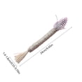 thumbnail image 4 of AuroraX Silvervine Cat Chew Wand Natural Sisal Rope Cat Wand Durable Non-Toxic Teeth Cleaning Long Lasting Interactive Cat Toy for Boredom Relief Brown, 4 of 6