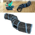 thumbnail image 4 of Pet Play Tunnel, 121 Cm / 47,6 Pulgadas De Longitud En Forma De S Cat Tube Toy Plegable 24 Cm / 9,4 Pulgadas De Diámetro Con 4 Aberturas Para Conejos Para Gatitos OTVIAP S Shape Cat Tunnel, 4 of 8