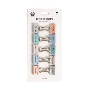 U Brands Task on Hand Binder Clips, 32mm, 10-Count