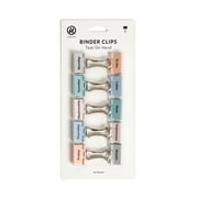 U Brands Task on Hand Binder Clips, 32mm, Assorted, 10 Count, Paper Organization, 2 x 1 x 0.5 inches
