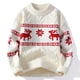 thumbnail image 2 of Suéter de cachemira de lujo de alta gama para otoño e invierno, nuevo suéter grueso y cálido para hombre, jersey navideño Harajuku coreano con ciervos, 2 of 4