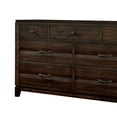 thumbnail image 3 of Benzara BM203228 7 Drawer Wooden Dresser with Rough Hewn Texture Detail, Brown, 3 of 3