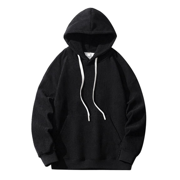 Vedolay Hoodies for Men 2023 Printed Stand Up Collar Long Sleeve Men's Hoodies Sweater Black,2XL