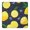 Yellow Lemon Blueberries, variant on Yellow Lemon Fruits StripedGreen Pattern Square Fitted Tablecloth with Elastic Edge,Square Table Cover,Washable Elastic Table Cover for Home Kitchen Party Decor 34"x34"