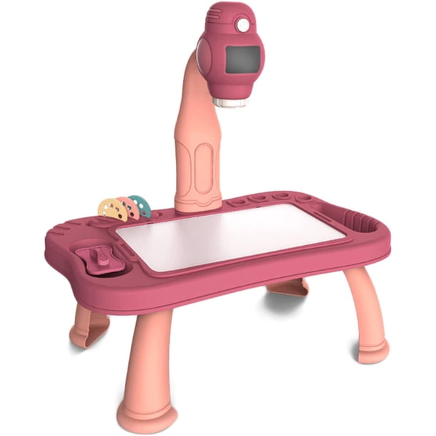 Mesa De Pintura Con Proyector Inteligente Para Niños, Tablero De Dibujo De Proyección Inteligente Para Niños, Tablero De Pintura De Aprendizaje, Mesa, Juguetes Educativos Kearding FN007927-01