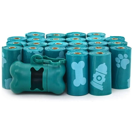 Best Pet Supplies Dog Poop Bags, Rip-Resistant and Doggie Waste Bag Refills With d2w Controlled-Life Plastic Technology - Pack of 360, Turquoise (Scented)