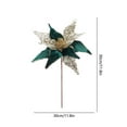thumbnail image 6 of hulanddfd Large Christmas Flowers - Green Artificial Velvet Flowers, Simulated Christmas Flower Ornaments for Xmas Tree Table Decor, 6 of 6