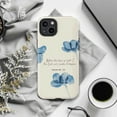 thumbnail image 6 of Isaiah 60:22 Phone Case, Blue Watercolor Floral Christian Scripture Cover for iPhone 17 16 15 14 13 12 11 Plus Pro Max Mini, 6 of 6