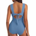 thumbnail image 4 of PuLe One Piece Swimsuit Women Tummy Control Cut Out High Waisted Bathing Suit Push Up Ruched Swimwear ﻿, 4 of 7